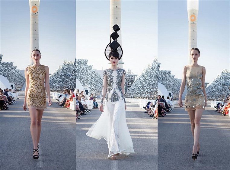 Jessica Minh Anh successfully transformed Spanish solar plant into the world’s newest catwalk despite unexpected weather